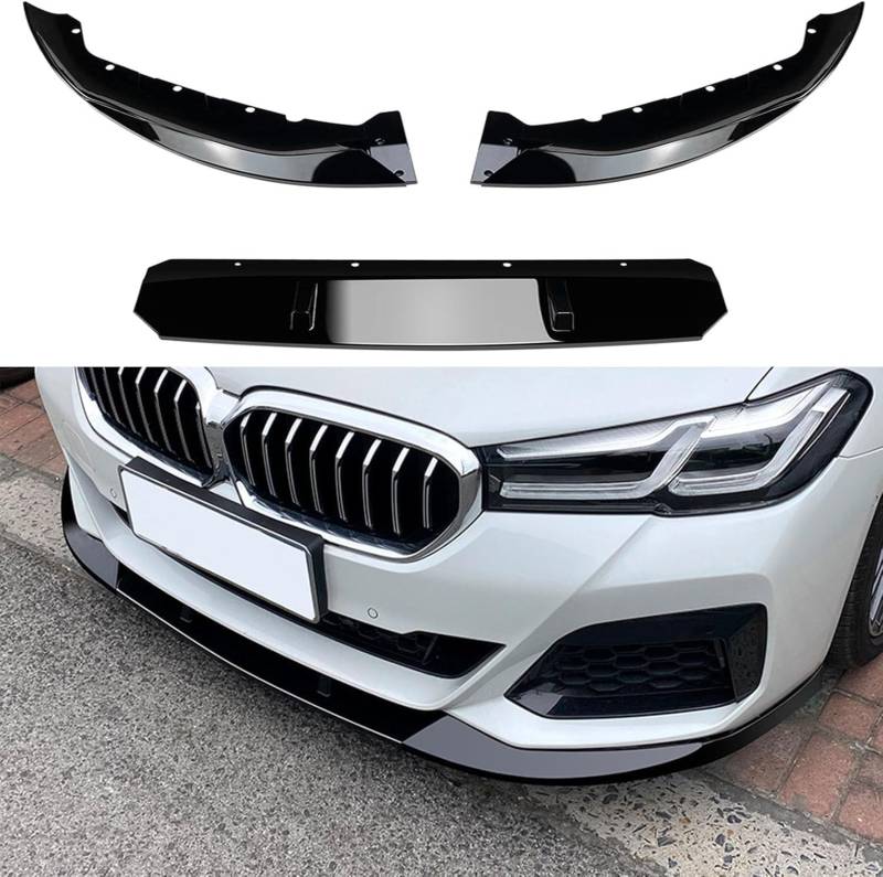 Splitter Seitenlippensplitter für BMW 5 Series G30 M Sport 525i 530i 2021 2022 Front-Heckstoßfänger-Unterlippe Spoiler-Schutzabdeckung von ZHANGX