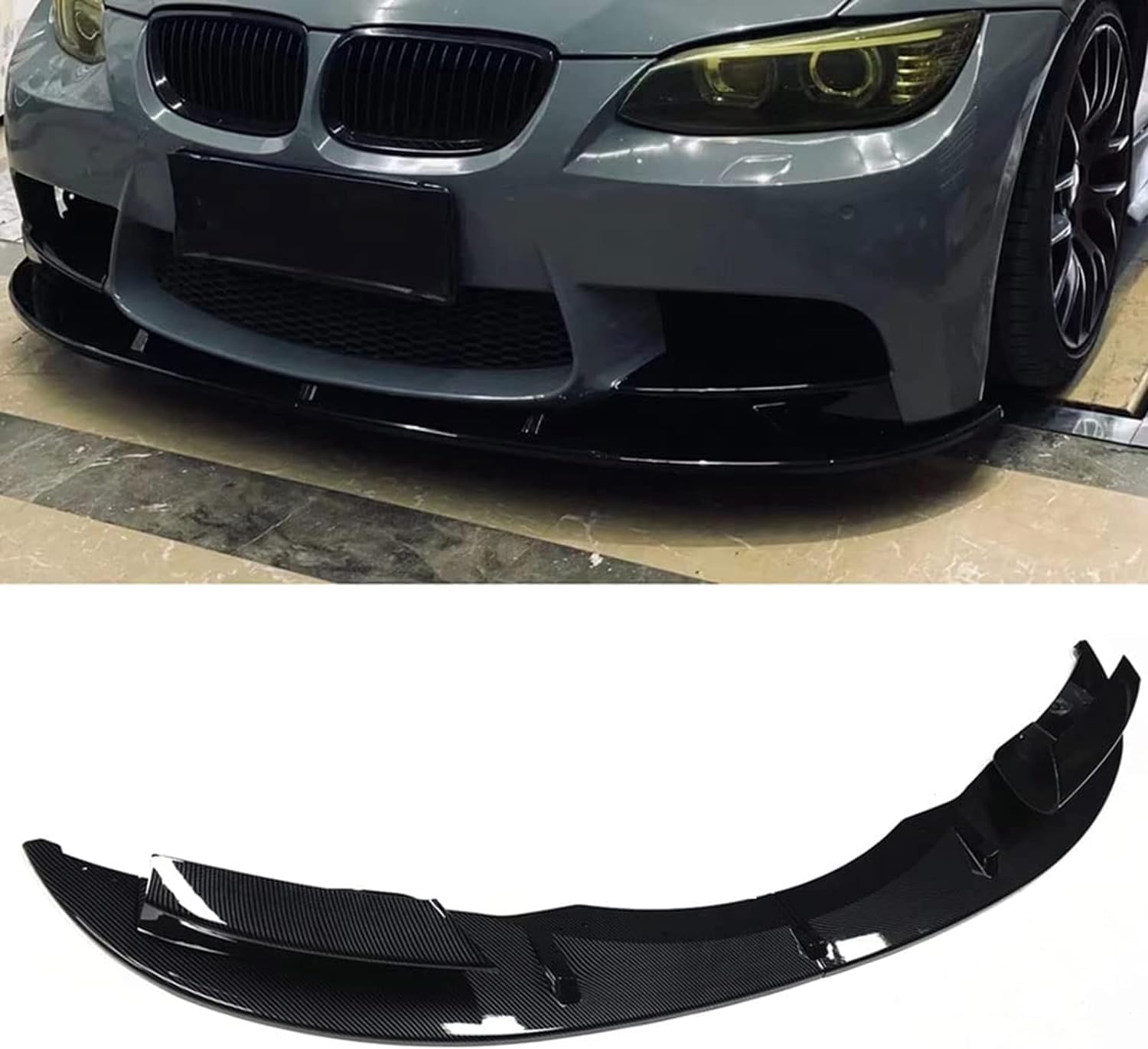 Splitter Seitenlippensplitter für BMW E90 E92 E93 M3 2009-2013 Front-Heckstoßfänger-Unterlippe Spoiler-Schutzabdeckung von ZHANGX