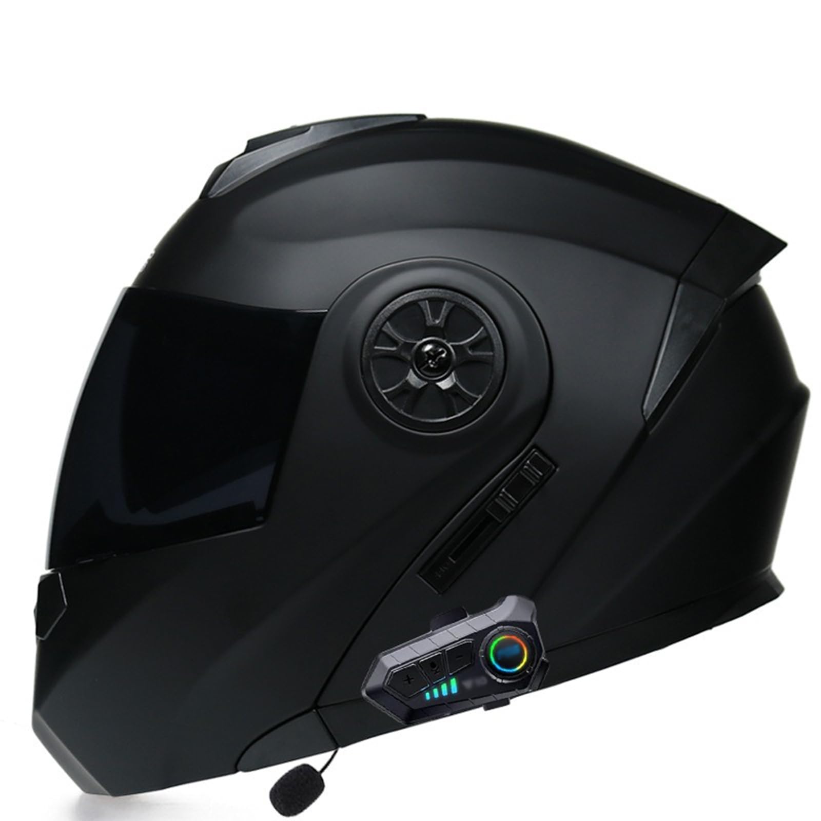 Integralhelm hochklappbarer Motorradhelm Bluetooth mit Antibeschlag-Doppelvisier Integrierter Helm Modularer Helm für Erwachsene Männer und Frauen ECE-geprüft von ZHANGXIO