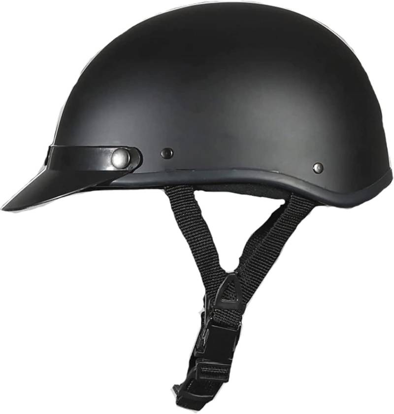 Retro-Offener Helm, Motorrad-Halbhelm mit verstellbarem Schnellverschluss, ECE-geprüft für Erwachsene von ZHANGXIO