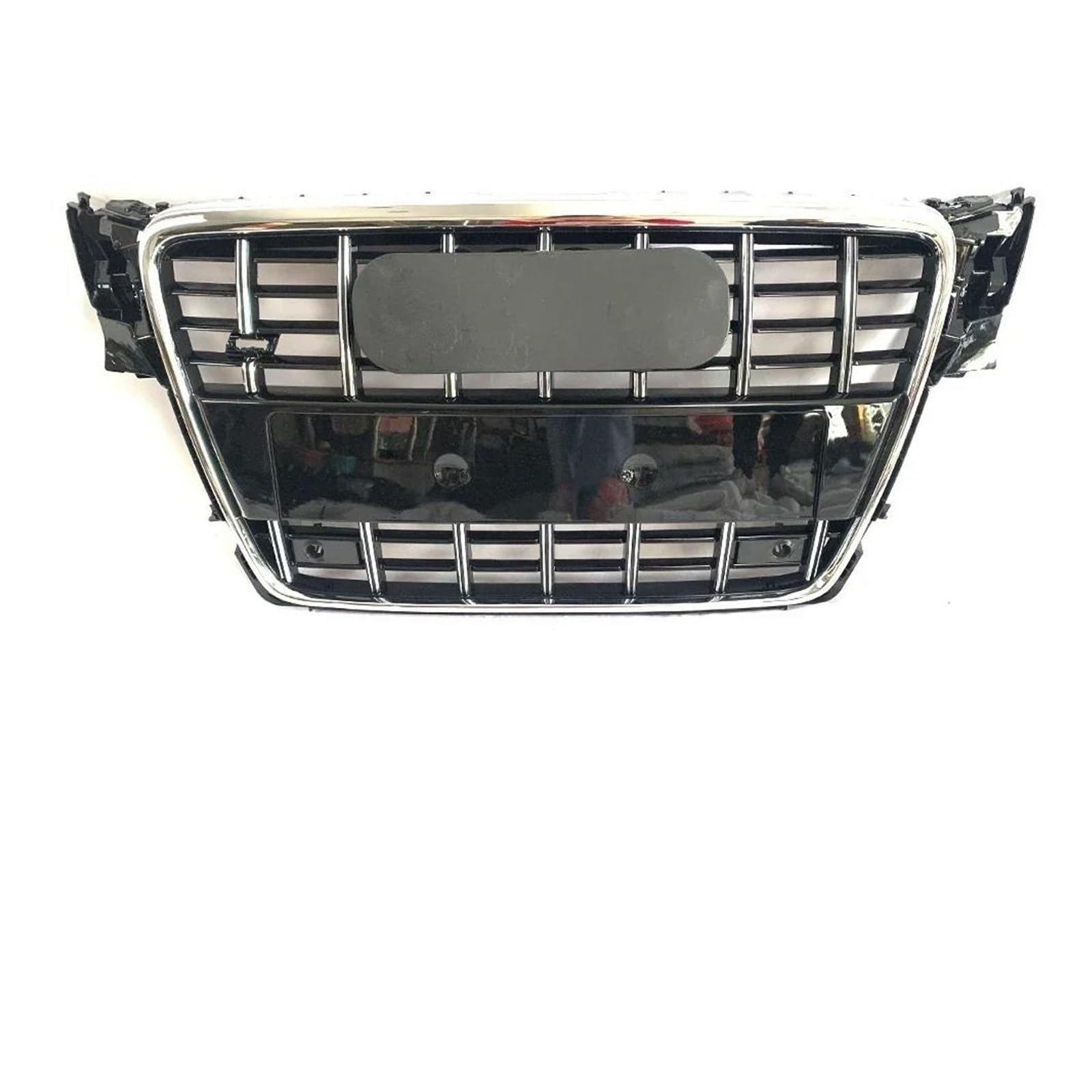 Auto Frontgrill Für A4 B8 2009–12, Oberer Kühlergrill Im Wabendesign Im RS4-Stil, Tuning-Zubehör, Perfekt Passender Chromrahmen, Stoßstangengrill Im S4-Stil Kühlergrille(S4-Chrome Black) von ZHANGZHENGYAO