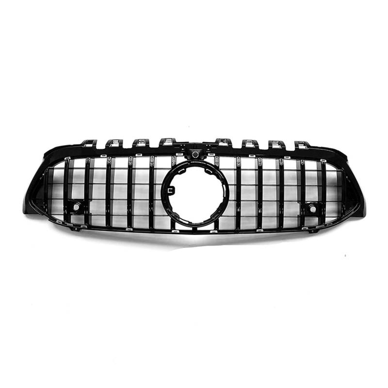 Auto Frontgrill Für Benz A-Klasse W177 V177 A200 A220 A250 A35 A45 Für AMG 2019 2020 2021 2022 GT Obere Stoßstange Haube Mesh Kühlergrill Grill Kühlergrille(Schwarz) von ZHANGZHENGYAO