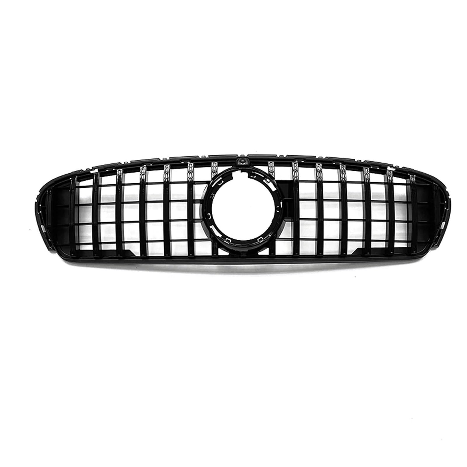 Auto Frontgrill Für Benz Für GLC Klasse W253 X253 C253 2020-2023 GLC300 GLC350 GLC43 Sport GT Stil Stoßstange Haube Mesh Grid Front Grill Grille Kühlergrille(Schwarz) von ZHANGZHENGYAO