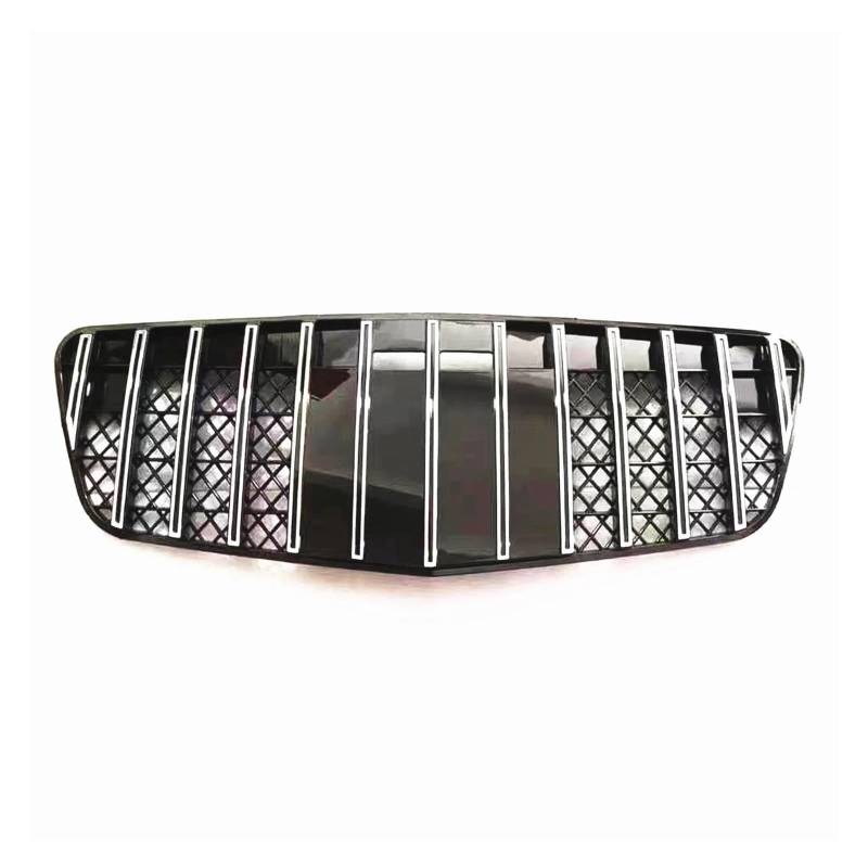 Auto Frontgrill Für Benz Für W211 E-Klasse 2007 2008 2009 Chrom/Schwarz Auto Obere Stoßstangenhaube Mesh Grid GT Style Frontgrill Racing Grills Kühlergrille(Chrome) von ZHANGZHENGYAO