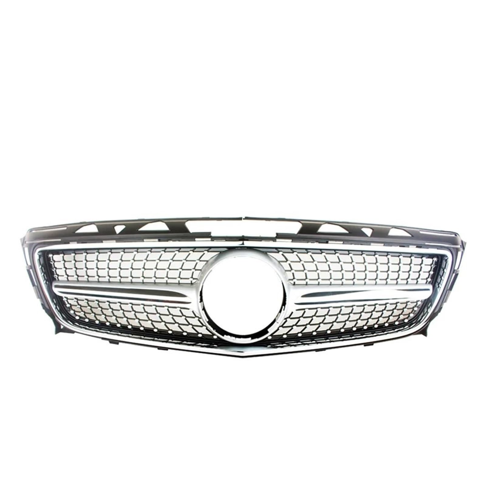 Auto Frontgrill Für Benz Für W218 Für CLS-Klasse 2011 2012 2013 2014 Front Racing Grill Stoßstange Oberen Unteren Grille Abdeckung Kühlergrille(Silver Upper) von ZHANGZHENGYAO