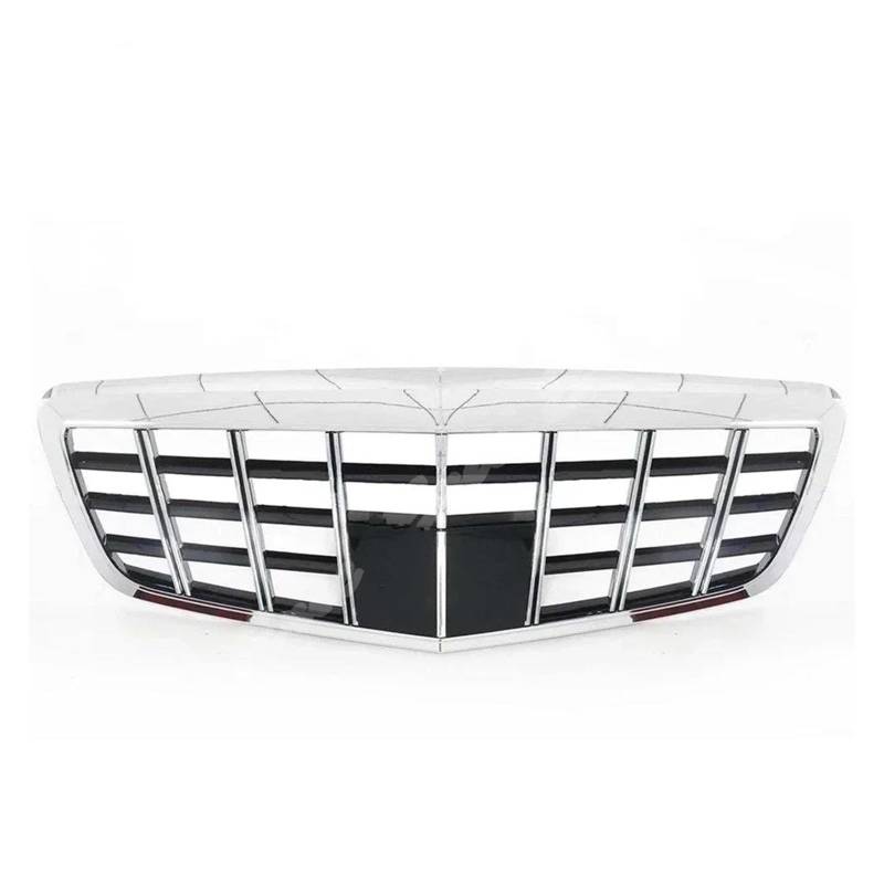 Auto Frontgrill Für Benz Für W221 S-Klasse S320 S350 S400 S450 S500 S63 S65 Vier Türen 2009-2013 Vorne Racing Facelift Stoßstange Gitter Kühlergrille(Chrome) von ZHANGZHENGYAO