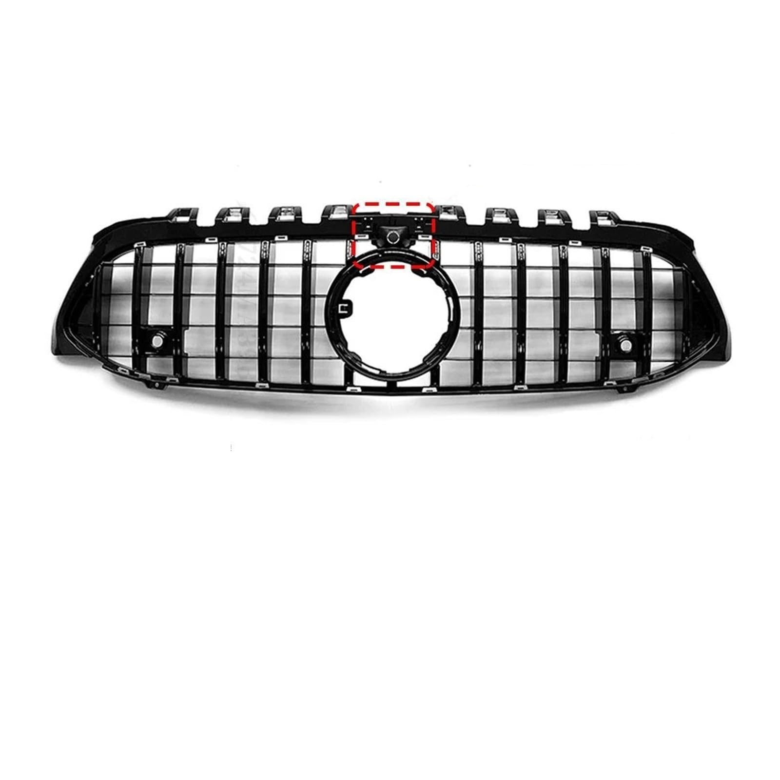 Auto Frontgrill Für Benz W177 A 2019+ A250 A200 A180 A220 A35 Facelift GT Diamond Front Hood Grille Racing Stoßstangengrill Außenteil Kühlergrille(GT Black-Hole) von ZHANGZHENGYAO