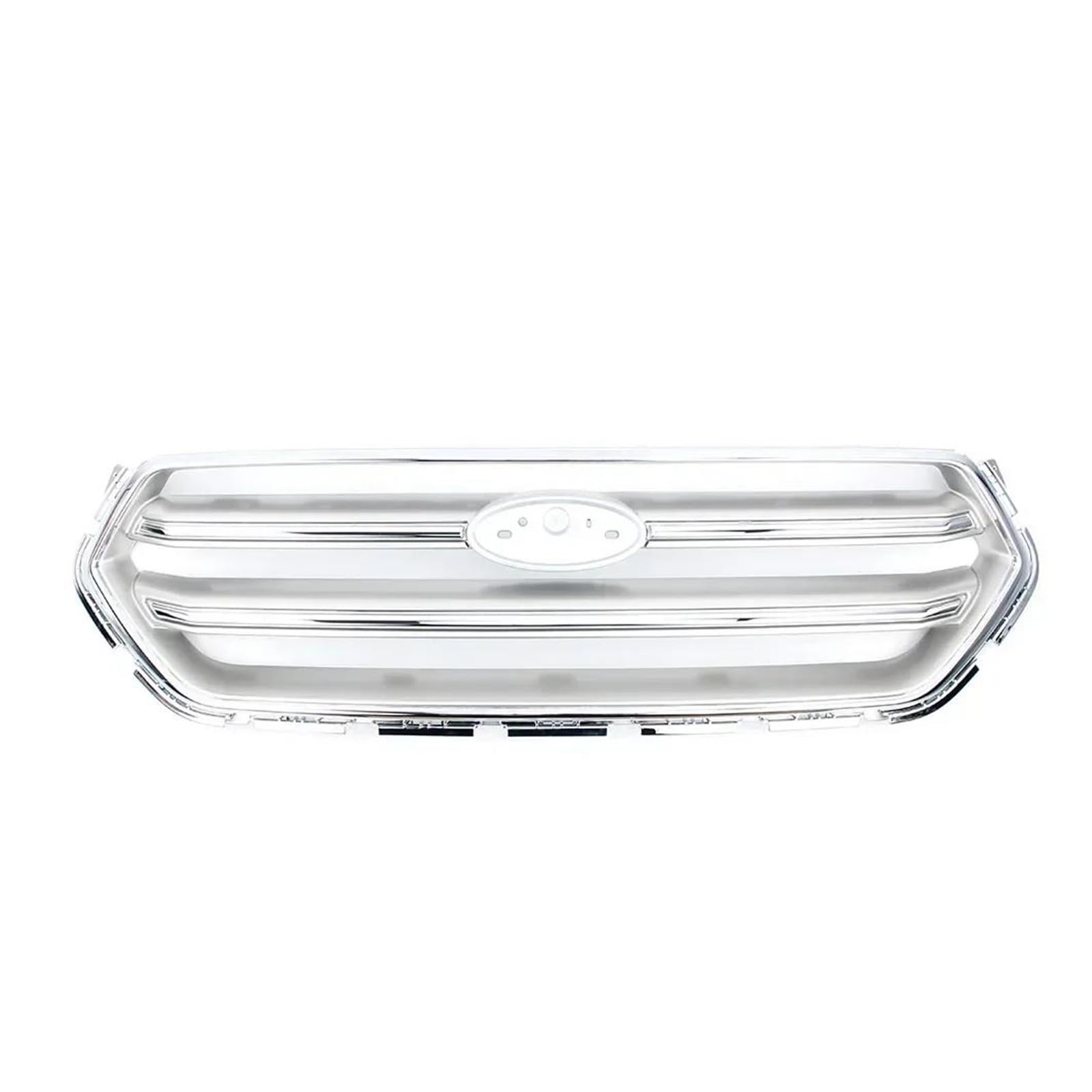 Auto Frontgrill Für Ford Für Escape Für Kuga 2017 2018 2019 Auto Vorne Racing Gitter Stoßstange Grill Waben Kühlergrille(Silber) von ZHANGZHENGYAO