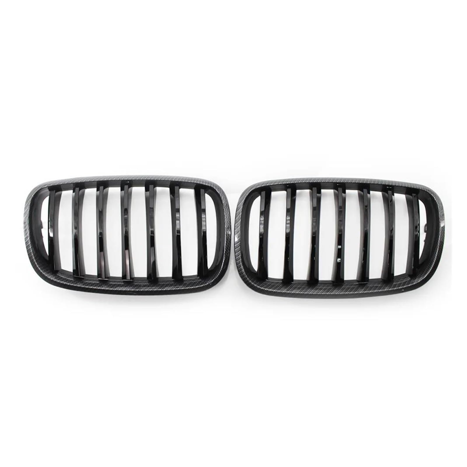 Auto Frontgrill Für X5 Für X6 E70 E71 2008 2009 2010 2012 2013 Carbon Faser Stil Rahmen Grill Links Rechts Auto Front Niere Grille ABS 2Pcs Kühlergrille von ZHANGZHENGYAO