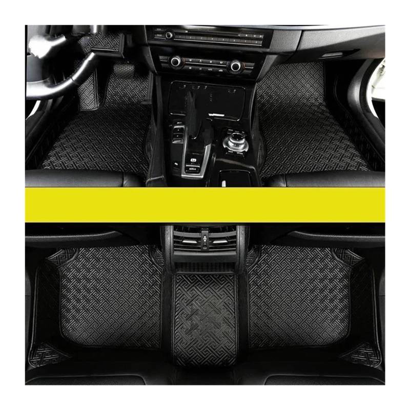 Auto Fussmatten Für 1er Für Fließheck F20 F21 2012 2013 2014 2015 2016 2017 2018 114-140 Custom Car Fußmatten Auto Teppiche Fuß Coche Zubehör Automatte Passend(Schwarz) von ZHANGZHENGYAO