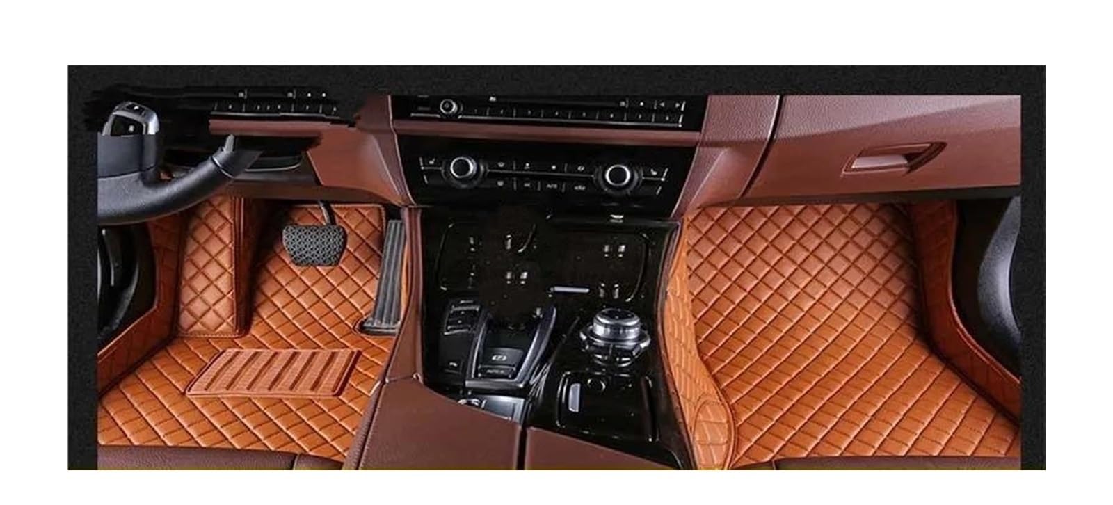 Auto Fussmatten Für A5 Für Coupe 2 Türen 2007 2008 2009 2010 2011-2023 Auto Custom Car Fußmatten Teppiche Fuß Coche Zubehör Automatte Passend(Brown,2007-2016 2Doors) von ZHANGZHENGYAO