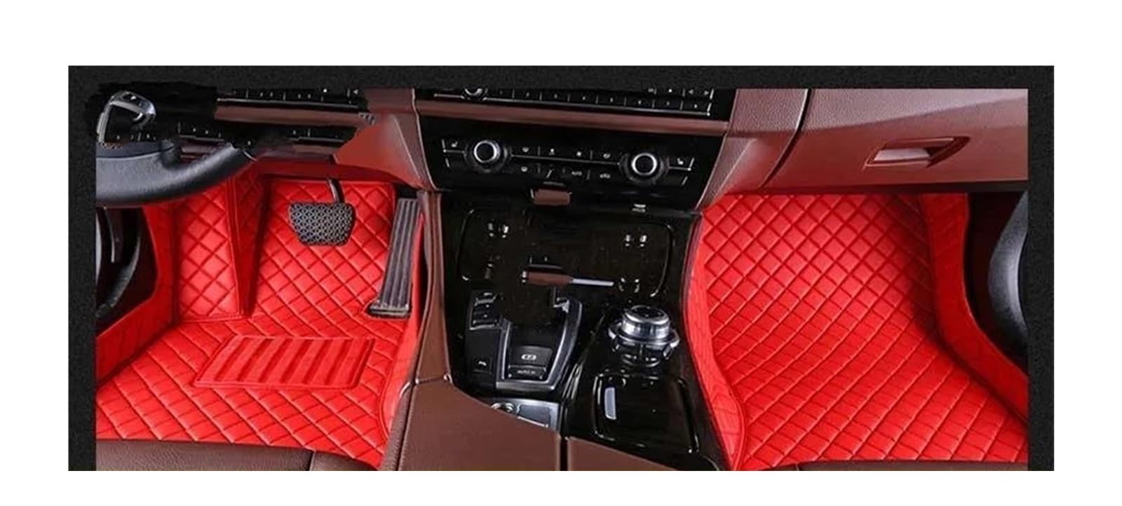 Auto Fussmatten Für A5 Für Coupe 2 Türen 2007 2008 2009 2010 2011-2023 Auto Custom Car Fußmatten Teppiche Fuß Coche Zubehör Automatte Passend(Red,2017-2023 2Doors) von ZHANGZHENGYAO