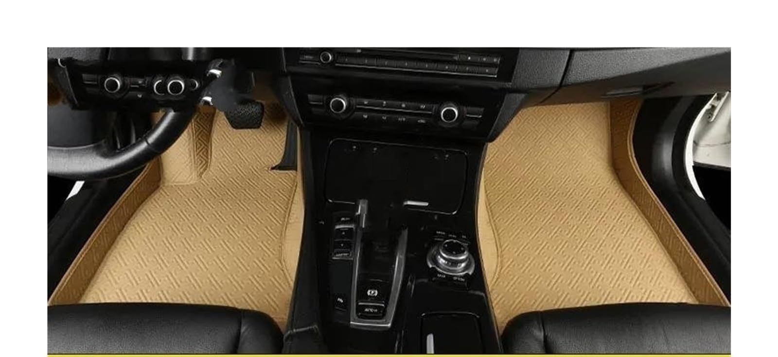 Auto Fussmatten Für Mitsubishi Für Pajero Für Sport 1996-2023 Custom Car Fußmatten Auto Teppiche Fuß Coche Zubehör Automatte Passend(Beige,2008-2015) von ZHANGZHENGYAO