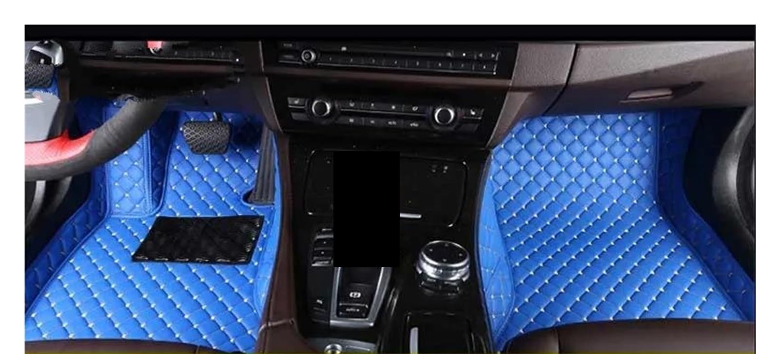 Auto Fussmatten Für Skoda Für Kodiaq Auto Custom Car Fußmatten Teppiche Fuß Coche Zubehör Automatte Passend(Blau) von ZHANGZHENGYAO