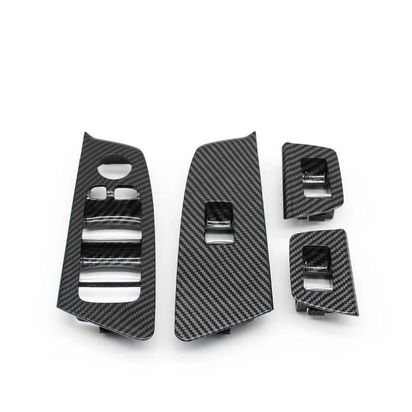 Auto Innentürgriff Für 5 Serie G30 G31 G38 F90 2017 2018 2019 2020 2021 Auto Innen Tür Carbon Fiber Innen Griff Fenster Schalter Abdeckung Trim Autoinnentürgriffe(LHD Cover Set) von ZHANGZHENGYAO