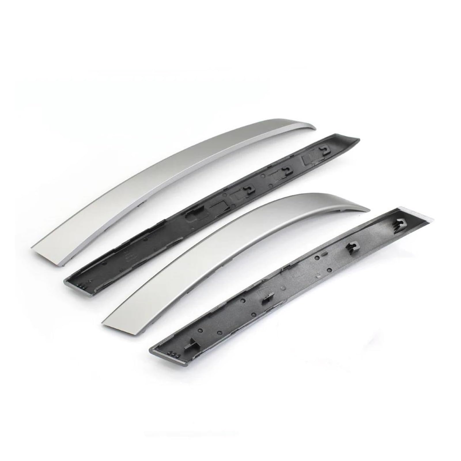 Auto Innentürgriff Für 5 Series M5 E60 E61 2004 2005 2006 2/4PCS Auto Innen Vorne Hinten Tür Links Rechts Grip Griff Trim Abdeckung Autoinnentürgriffe(Silver-4PCS) von ZHANGZHENGYAO