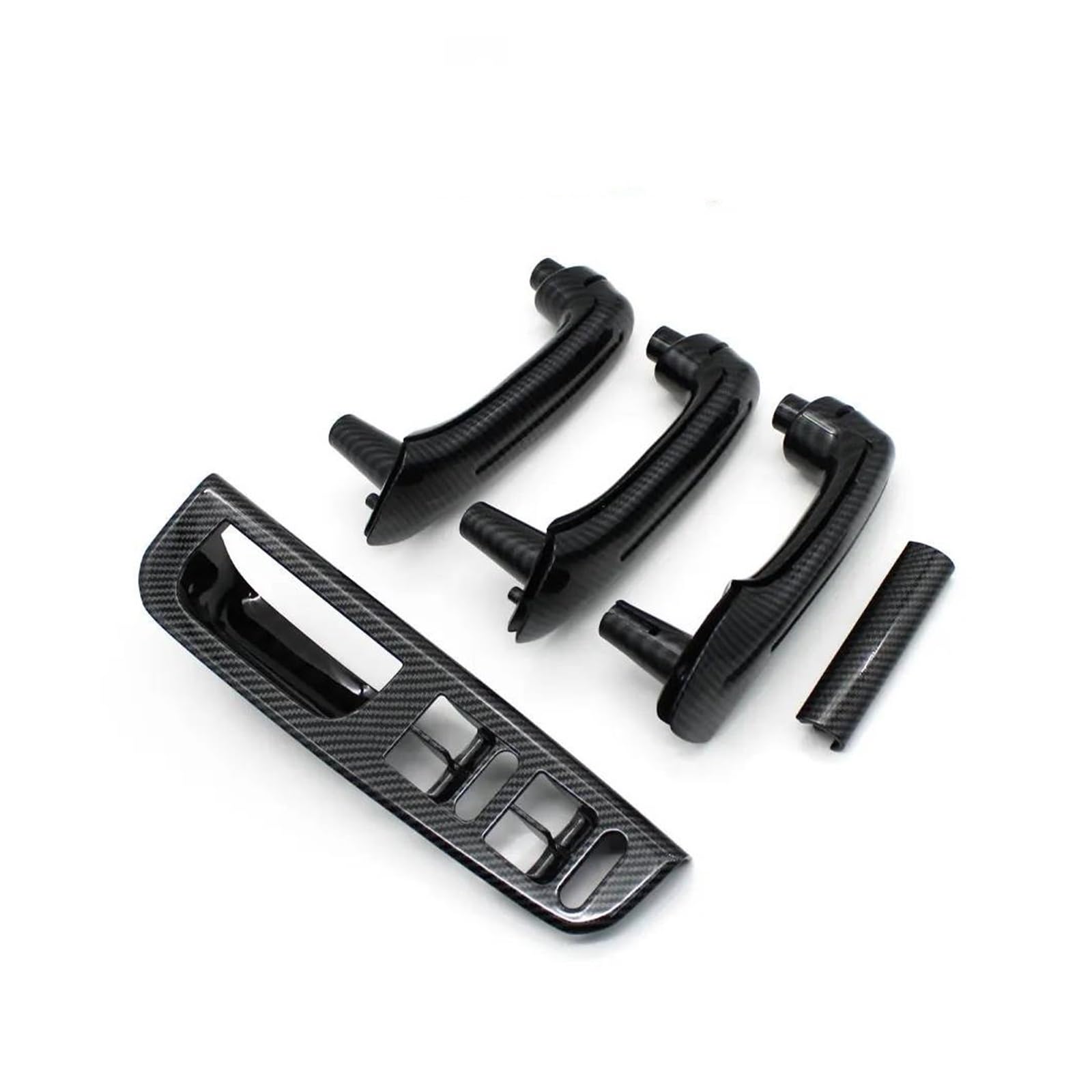 Auto Innentürgriff Für VW Für Bora Für Golf 4 Für MK4 Für Jetta 1999-2004 RHD Auto Innen Vorne Hinten Links Rechts Tür Pull Griff Set Ersatz Autoinnentürgriffe(Carbon Fiber 8PCS) von ZHANGZHENGYAO