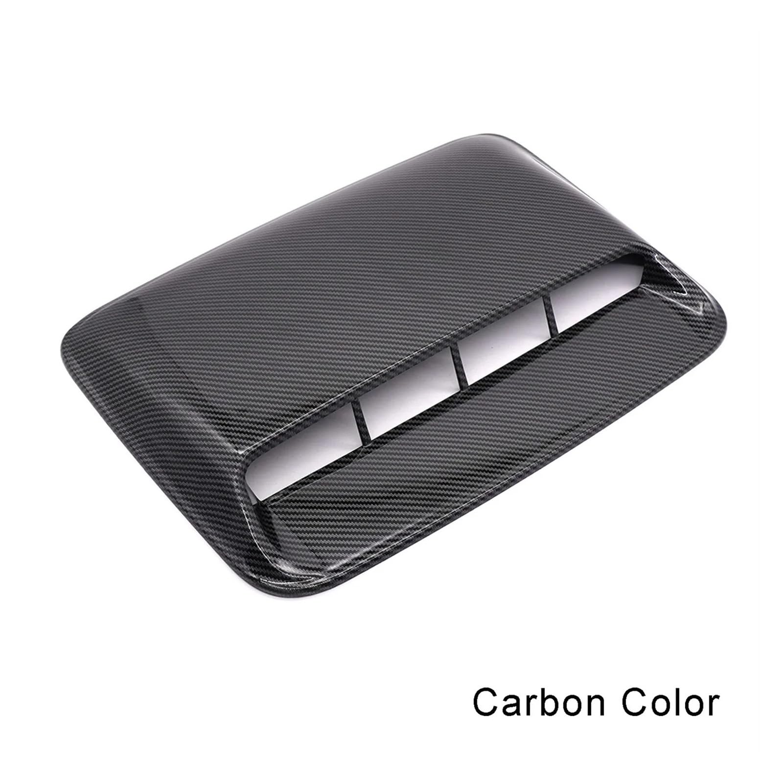 Auto Lufteinlass Aus Universal Hood Scoop Vent Lufteinlass Abdeckung Dekorative Kühlergrill Einlass Trim Für Auto Motor Zubehör Turbo Motorhaube Kaltluft Ansaugrohr(Carbon Color) von ZHANGZHENGYAO