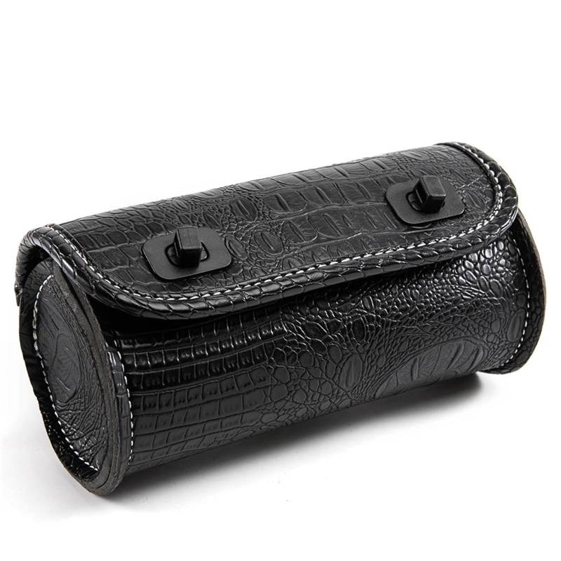 Motorrad Tasche Für Chopper Bobber Für Cruiser Sportster Für XL 883 Für XL883 1200 Motorrad Tasche Sattel Tasche PU Leder Gabel Schwanz Tasche Werkzeug Tasche Motorradgepäck(Model 4) von ZHANGZHENGYAO