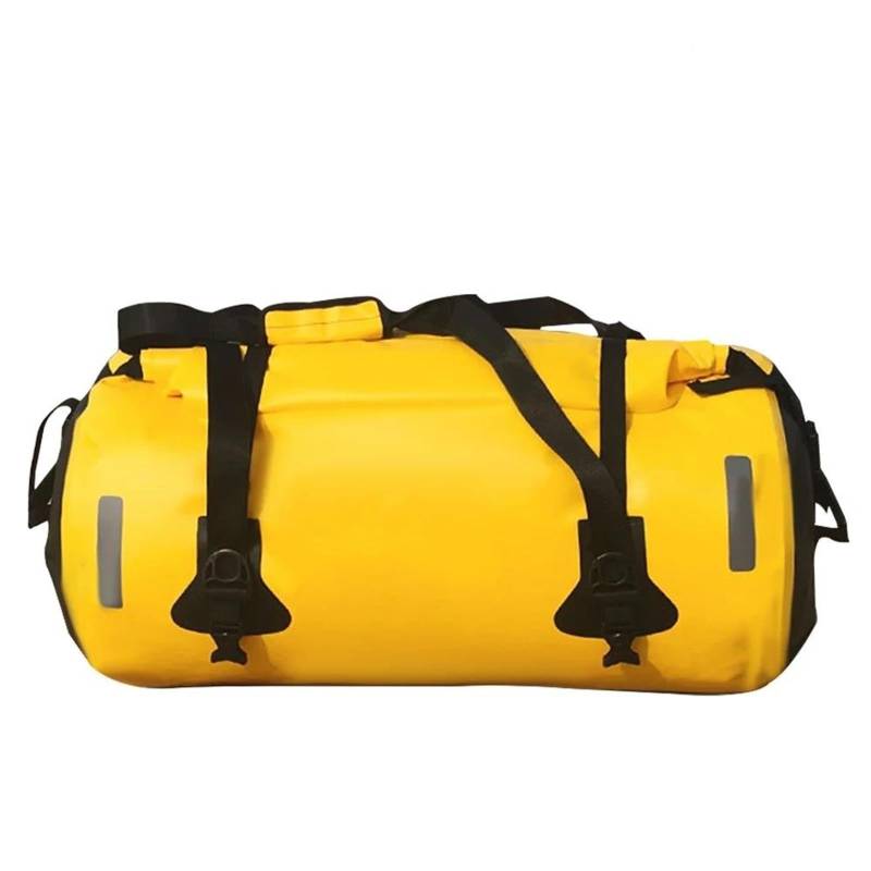 Motorrad Tasche Für Motorrad Für Berg Für Fahrrad Hinten Sitz Tasche Schwanz Tasche Sport Reise Gepäck Trocken Tasche Strand Roll Tasche Motorradgepäck(A 80L Yellow) von ZHANGZHENGYAO