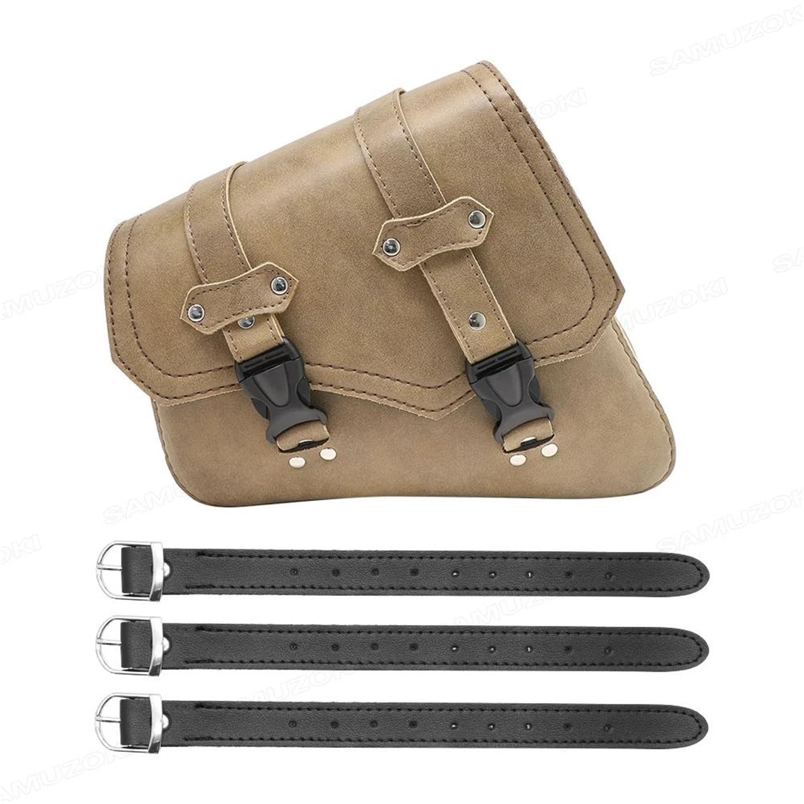 Motorrad Tasche Für Sportster Für XL 883 Für XL883 1200 Für XL1200 Motorrad Satteltasche PU Leder Seite Werkzeug Tasche Motorradgepäck(A) von ZHANGZHENGYAO