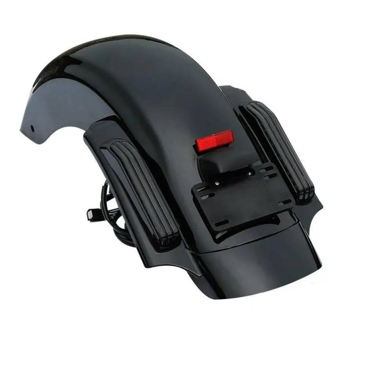 Motorrad Tasche Für Tour Pak Road King Street Glide Road Glide 2014 2015 2016 2017 2018 2019 2020 Motorrad Gehackter Kofferraum 5" Satteltaschen Hinterer Kotflügel Motorradgepäck(Fender) von ZHANGZHENGYAO