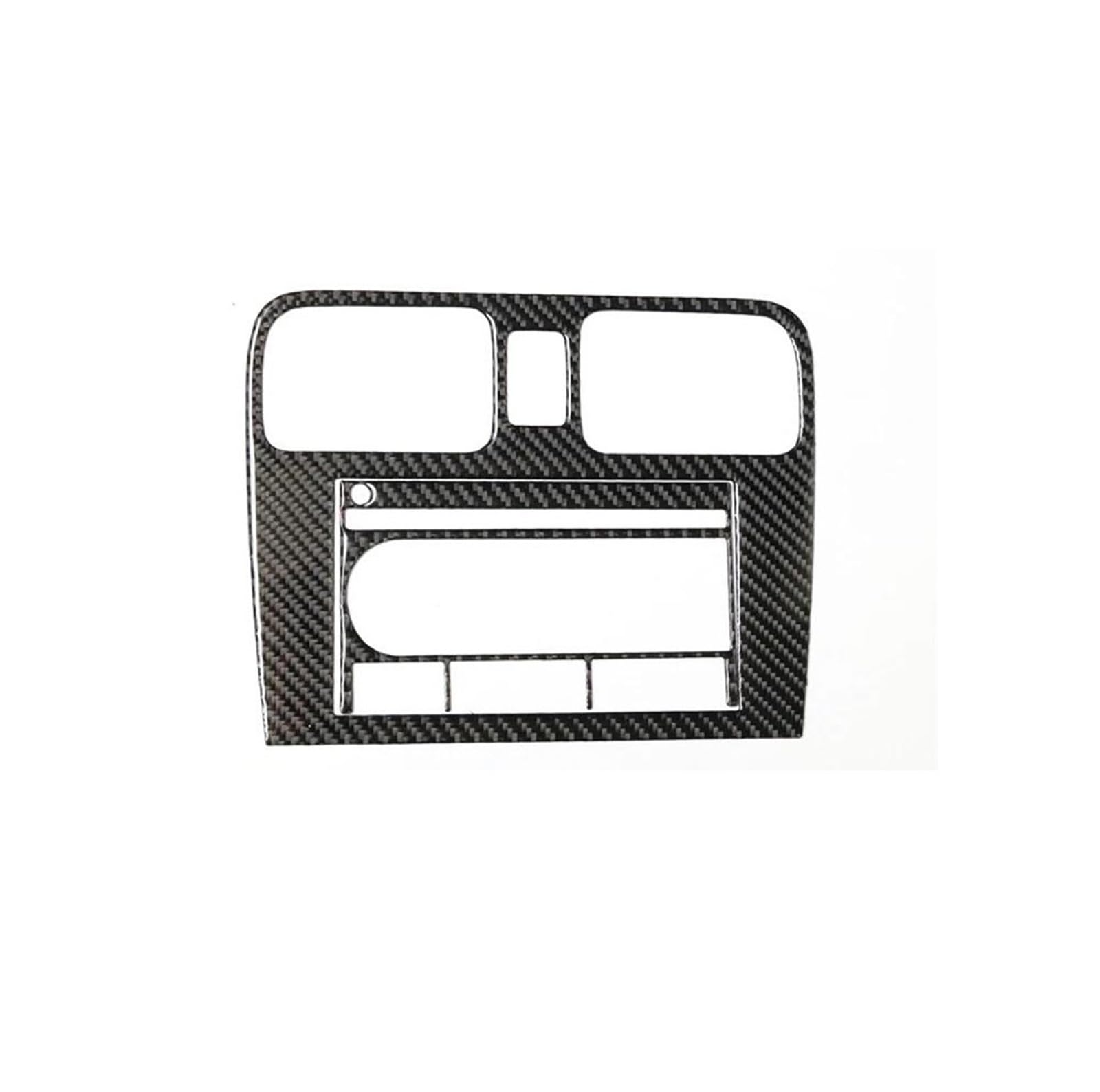 Schalttafelabdeckung Trims Für Subaru Für Forester 2005-2008 Radio Control Panel Dekorative Zubehör Carbon Fiber Innen Moulding Schalttafel Abdeckungen Aufkleber(Black Style A 2pcs) von ZHANGZHENGYAO