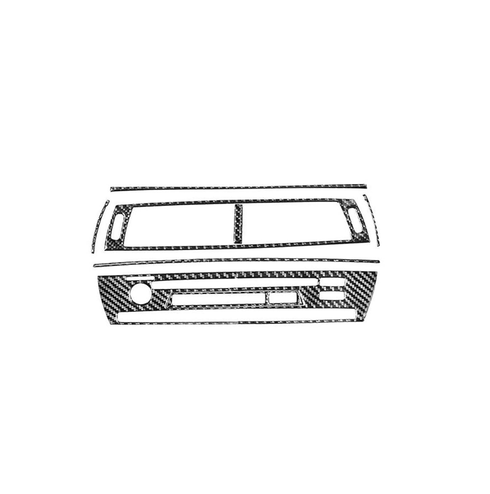 Schalttafelabdeckung Trims Für Z4 2003-2008 Auto Carbon Faser Aufkleber Instrument Panel Dekorative Innenleisten Schalttafel Abdeckungen Aufkleber(Black Radio Panel A) von ZHANGZHENGYAO