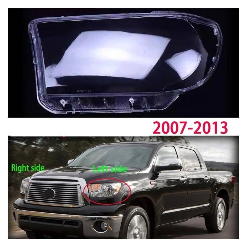 Scheinwerfer Shell Lampenschirm Für Toyota Für Tundra 2007-2013 Auto-Frontscheinwerfer-Abdeckungsschale Wasserdicht Klare Scheinwerferlinse Ersetzt Die Scheinwerferschale Objektiv Scheinwerfer Glas(1p von ZHANGZHENGYAO