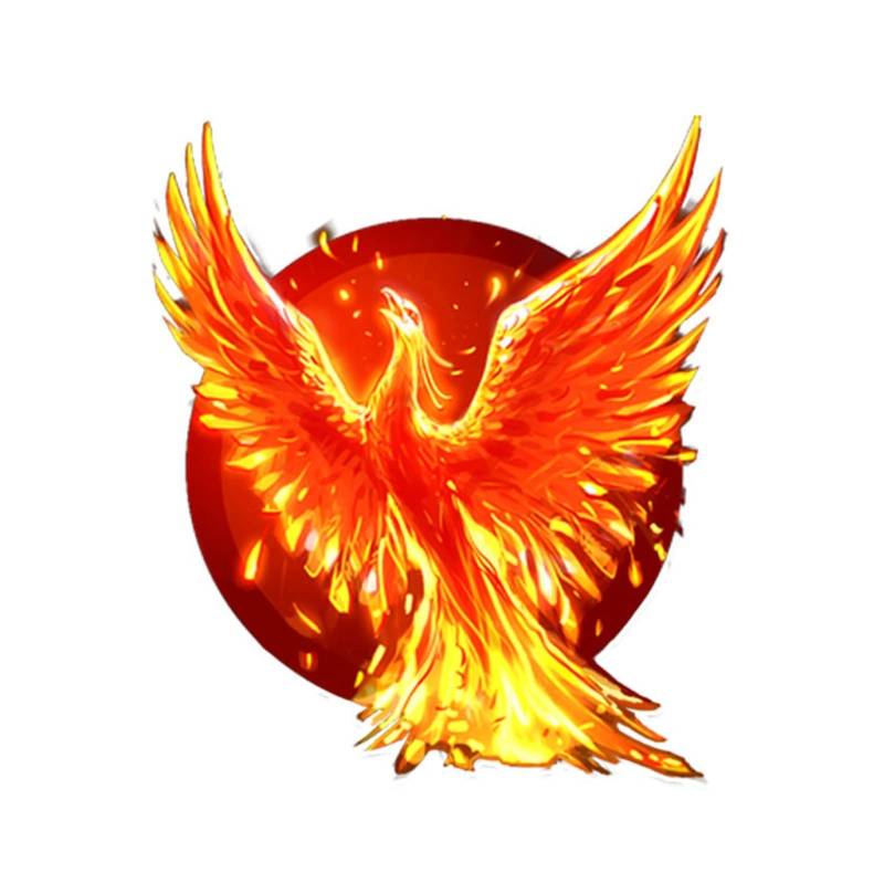 ZHANGWEI Phoenix Flamme Verbrennung Farbe Auto Aufkleber PVC Persönlichkeit Körper Fenster Exquisit (20 x 17 cm) von ZHAOBAOBAO