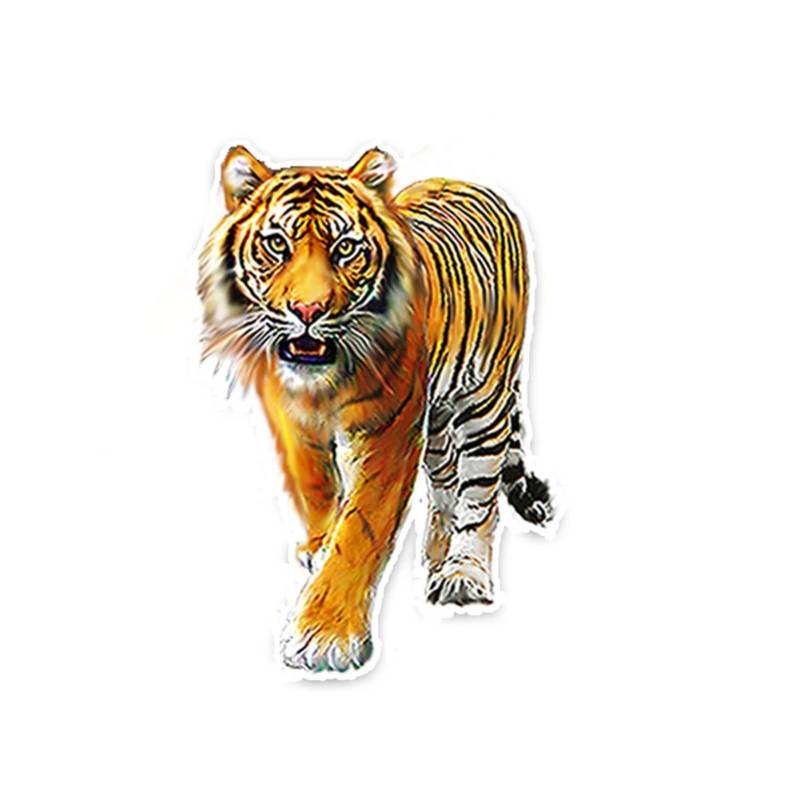 WEI WEI Tiger PVC-Autoaufkleber, grafische Aufkleber für Autofenster, Karosserie, dekorative Aufkleber, Zubehör (25 cm) von ZHAOBAOJIE