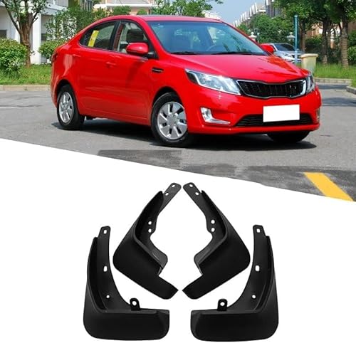 Schmutzfänger Splash Guards Kotflügel Kein Bohren Kein Klebeband All Weather Protector Kotflügel für Kia K2 Rio 2011-2014 von ZHAOBPP