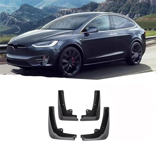 Schmutzfänger Splash Guards Kotflügel Kein Bohren Kein Klebeband All Weather Protector Kotflügel für Tesla Model X 2015-2022 von ZHAOBPP