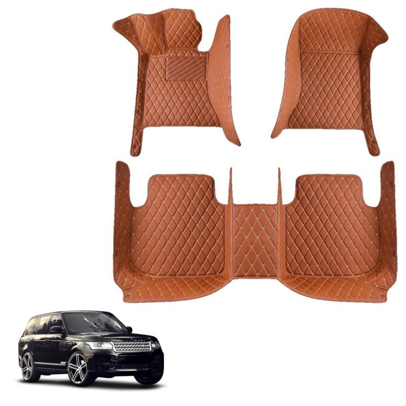 Automatten nach maß, Für KIA Sorento (7 Seater) 2009-2013, Leder fußmatten Auto, rutschfeste Auto fussmatten, fusmattenteppich Auto, Auto Fussmatten Set,H von ZHAODG