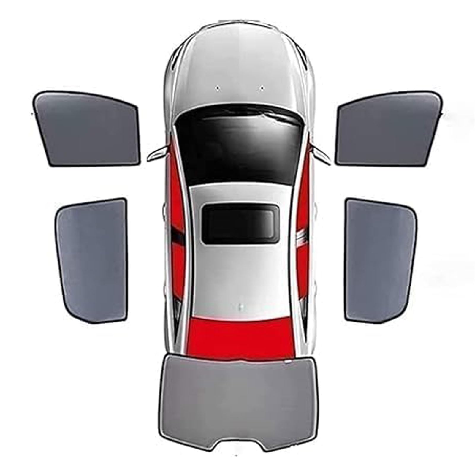 Auto Fenster Sonnenschutz für Citroen C4 Picasso 7 Seats 2017-2023, Auto Sonnenschutz Visier UV Schutz Atmungsaktives PrivatsphäRe Schutz Zubehör,5pcs-whol von ZHAOHAO