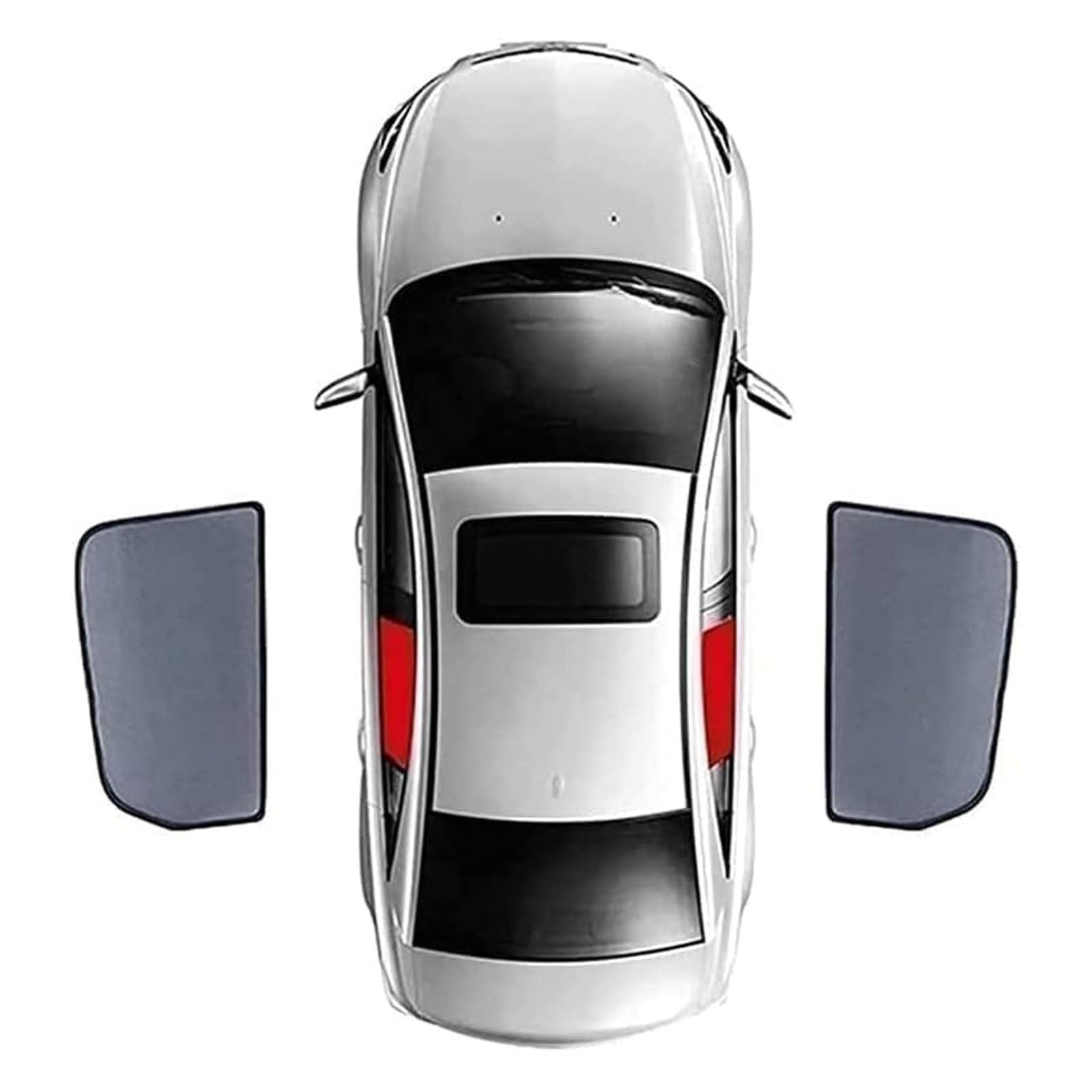 Auto Fenster Sonnenschutz für Hyundai IX45 (New Santa Fe) 2019-2024, Auto Sonnenschutz Visier UV Schutz Atmungsaktives PrivatsphäRe Schutz Zubehör,2pcs-Rear-Doors von ZHAOHAO