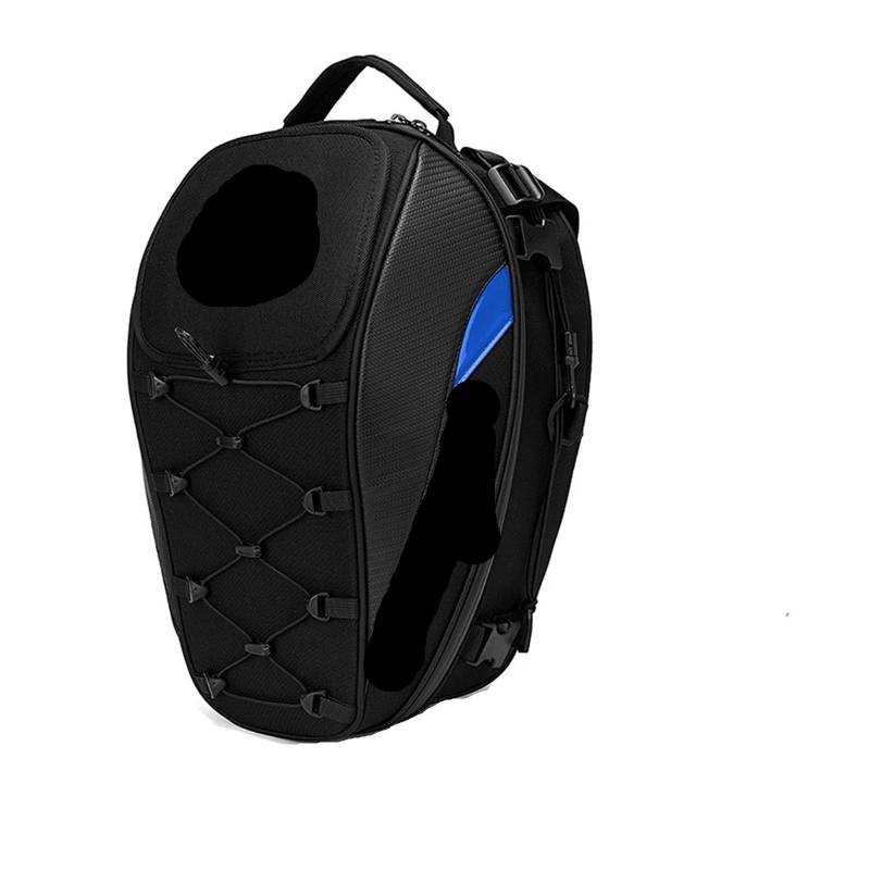 ZHAOSHIXU wasserdichte Motorrad-Hecktasche, multifunktionale Motorrad-Rücksitztasche, Motorradtasche mit hoher Kapazität, Fahrer-Rucksack(2103 Blue) von ZHAOSHIXU