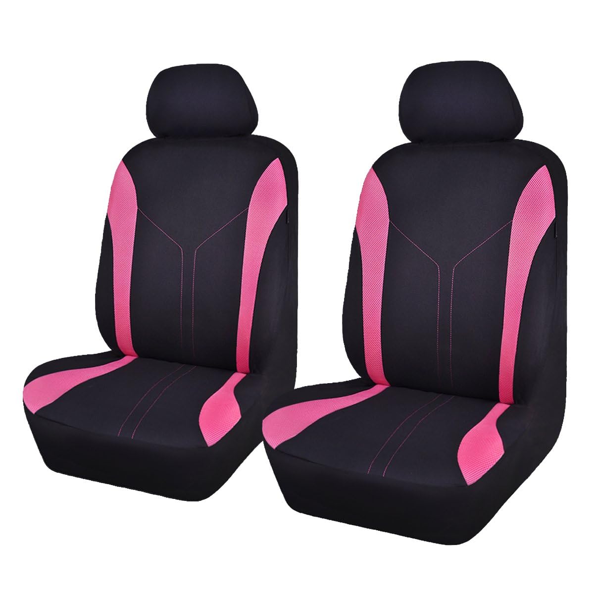 ZHAOYIJIE Polyester Vordersitzbezug für BMW 2 Series Coupe 4-Door 2021-2023, Auto Vordersitze Sitzbezug, Auto-Sitzbezug Vordersitzbezüge Autositzbezüge Sitzbezüge, Auto Zubehör,A-PINK von ZHAOYIJIE