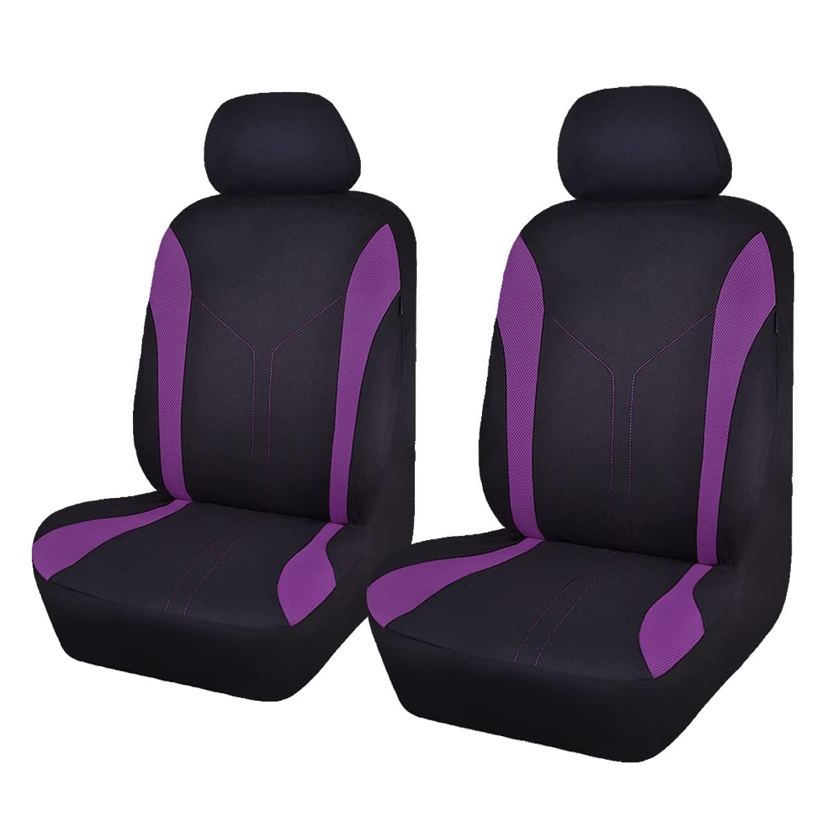 ZHAOYIJIE Polyester Vordersitzbezug für BMW 2 Series Coupe 4-Door 2021-2023, Auto Vordersitze Sitzbezug, Auto-Sitzbezug Vordersitzbezüge Autositzbezüge Sitzbezüge, Auto Zubehör,A-Purple von ZHAOYIJIE