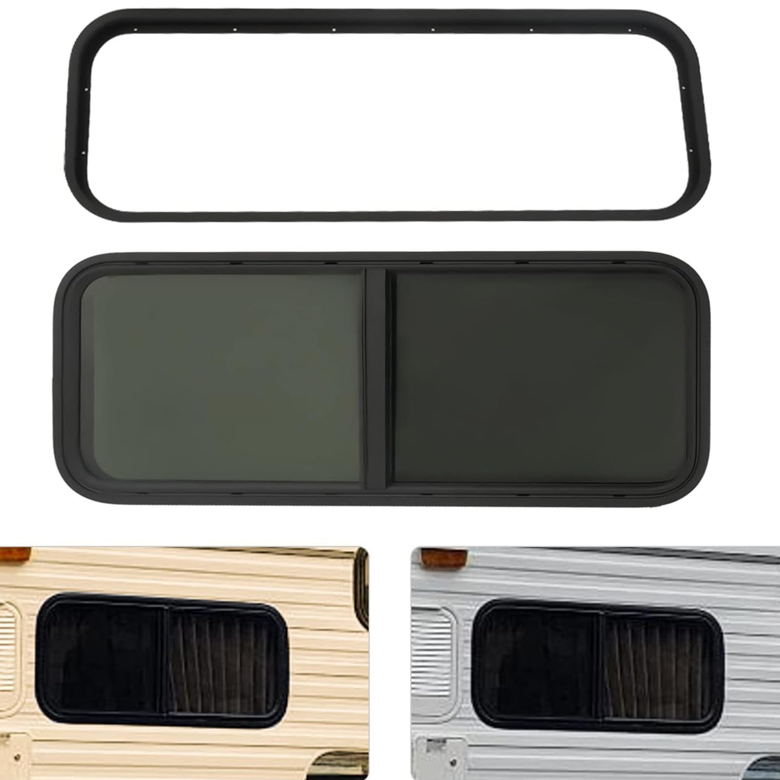 RV-Fenster-Ersatzschild, Schiebefenster, Wohnmobil-Fenster, Wohnmobil-Fenster, Wohnwagen-Seitenfenster mit Sichtschutz von ZHDBD