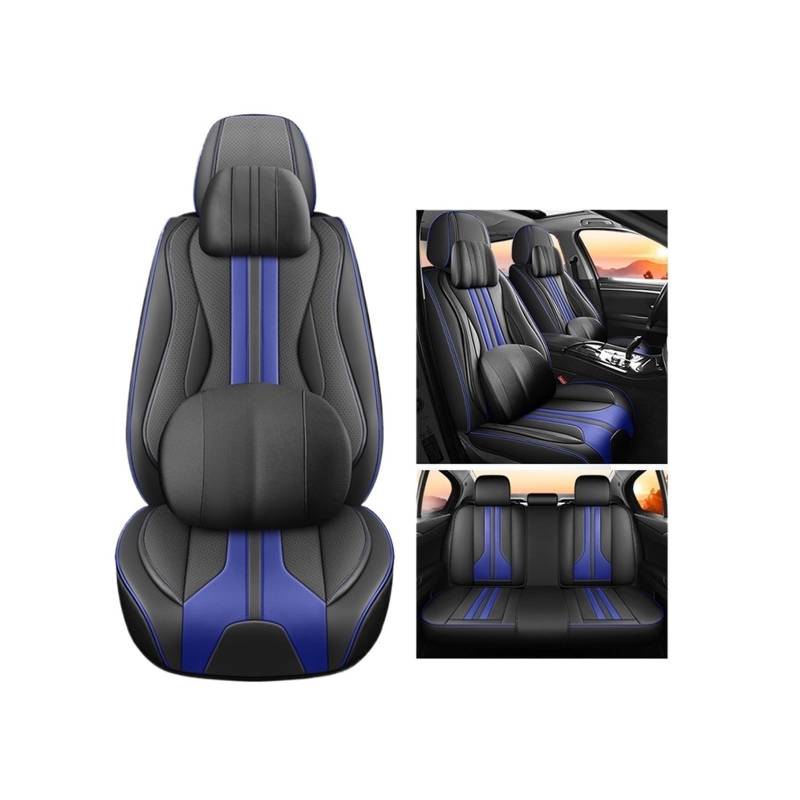 ZHENWANG Auto Schonbezüge für Hyundai Veloster 2011-2025,Auto Sitzbezüge Sitzauflagen Set PU Leder wasserdichte Autositzschoner Sitzbezügesets Sitzschoner Innere Zubehör von ZHENWANG