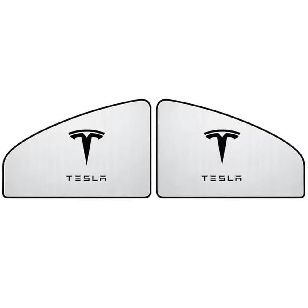 ZHIHAOLIHAI Auto Seitenfenster-Sonnenschutz für Tesla Model S 2017-2021, Magnetische Vorne Hinten Sonnenblende UV-Schutz Privatsphäresschutz ZubehöR,A/2 Front Window von ZHIHAOLIHAI