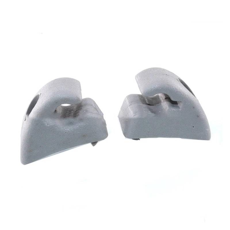 ZHINUAN 2 Stück Halterung Halter Auto Schnallen Clips Grau Auto Sonnenblende Stützclip Haltehaken, passend for CHERY, QQ QQ3 Sonnenblenden-Clips Zubehörclip für Sonnenblende von ZHINUAN