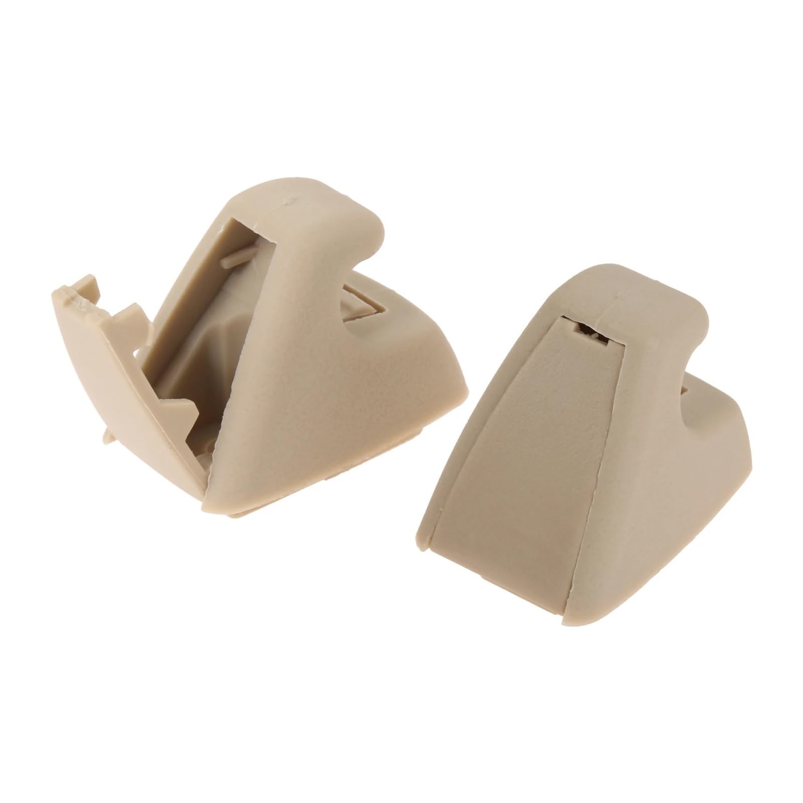 ZHINUAN 2 Stück Sonnenblenden-Stützclip, passend for GM, 95994975, Auto-Innenzubehör, Haltehaken, Clip-Halterung Zubehörclip für Sonnenblende(Beige) von ZHINUAN