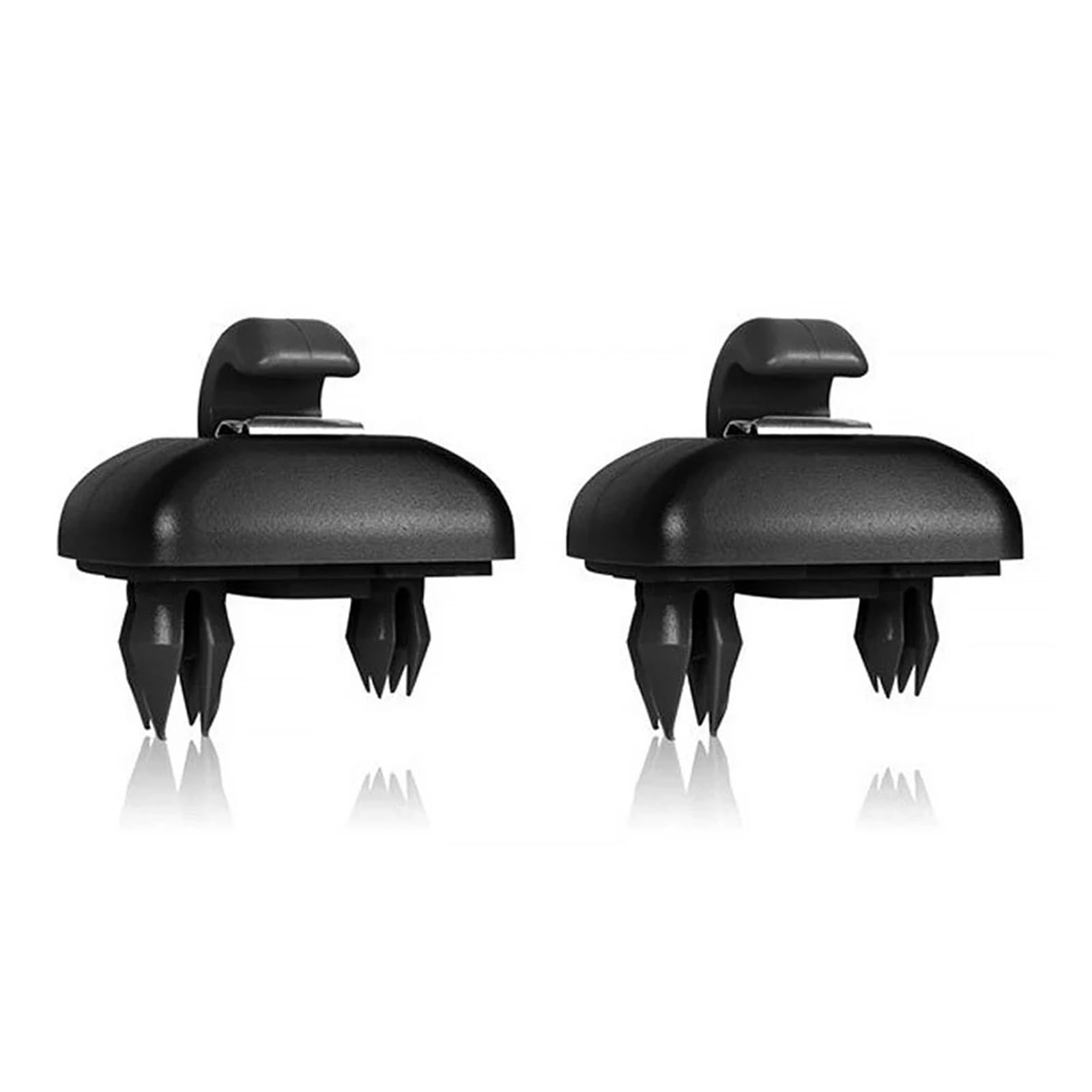 ZHINUAN 2 Stück innere Sonnenblenden-Haken-Clips, passend for A6, C6 05–13, passend for VW, passend for Passat, Polo, passend for SKODA, Sonnenblenden-Clip-Aufhänger Zubehörclip für Sonnenblende(Black von ZHINUAN