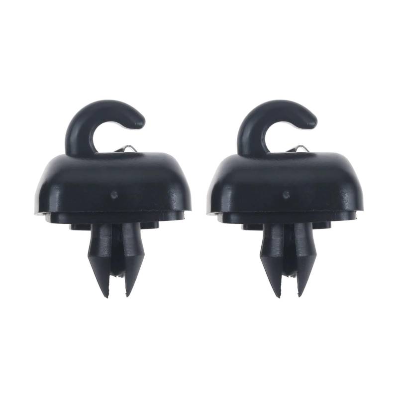 ZHINUAN 2 Teile/los Auto Sonnenblende Haken Clips Aufhänger Halter Schnalle Halterung Halter, Passend for A1, A3 A5 Q3 Q5 S4 S5 TT RS3 Zubehörclip für Sonnenblende(Black) von ZHINUAN