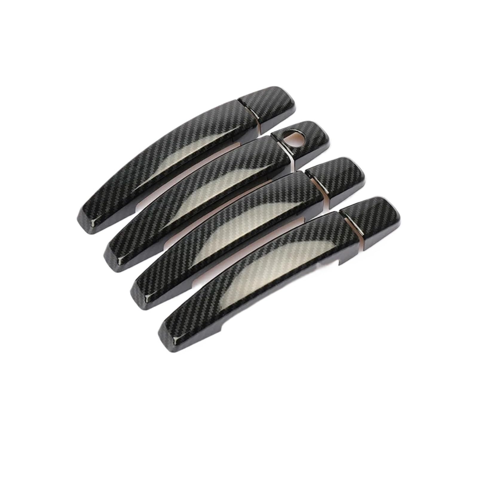 ZHINUAN Aufkleber for die Zierleiste der Autotürgriffabdeckung, passend for Opel Insignia Buick Regal, 2008-2016 Vauxhall Holden, Chrom-Kohlefaser-Zubehör Außentürgriffabdeckung(Carbon fiber) von ZHINUAN