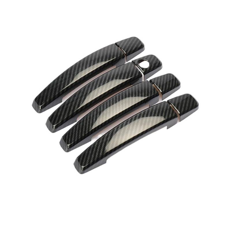 ZHINUAN Aufkleber for die Zierleiste der Autotürgriffabdeckung, passend for Opel Meriva B, 2009–2016, Chrom-Carbonfaser-Styling-Zubehör Außentürgriffabdeckung(Carbon fiber) von ZHINUAN