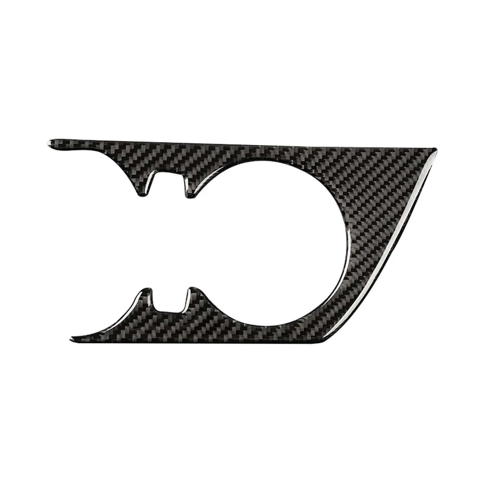 ZHINUAN Auto-Getränkehalter-Panel-Rahmen-Abdeckungsaufkleber, passend for Chevrolet, Camaro 2017–2022, Zubehör, Innenraum, echte Kohlefaser, dekorativ Getränkehalter Dekorleiste(Black carbon fiber) von ZHINUAN