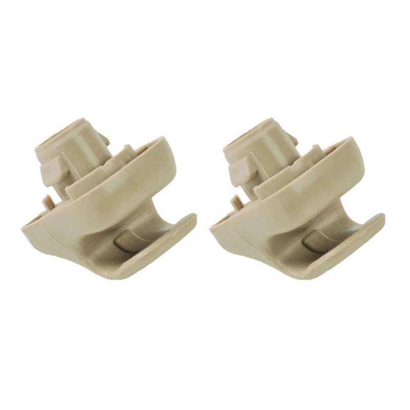 ZHINUAN Auto-Sonnenblenden-Haken, Sonnenblenden-Clip-Halter, passend for Accord, Odyssey CR-V Civic 88217-S04-003ZA 88217S01A01ZA Element Zubehörclip für Sonnenblende(2pcs Beige) von ZHINUAN